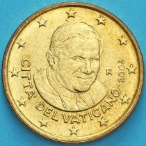 Ватикан 50 евроцентов 2008 год.