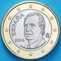 Испания 1 евро 2014 год.