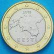 Монета Эстония 1 евро 2018 год. Большие звезды.