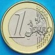 Монета Италия 1 евро 2009 год.  На монете есть дата 2009