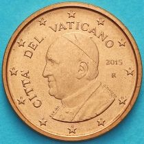 Ватикан 1 евроцент 2015 год. Тип 4