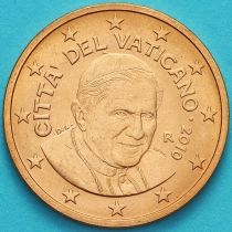 Ватикан 1 евроцент 2010 год. Тип 3