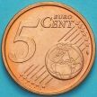 Монета Ватикан  5 евроцентов 2014 год. Тип 4