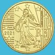 Монета Франция 10 евроцентов 2021 год. Loose новый знак гравёра.