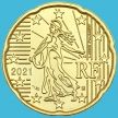 Монета Франция 20 евроцентов 2021 год. Loose новый знак гравёра.