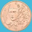 Монета Франция 5 евроцентов 2021 год. Loose.