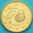 Монета Испания 10 евроцентов 2004 год.