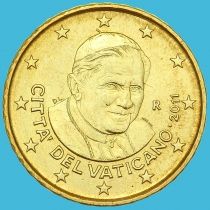Ватикан 10 евроцентов 2011 года.