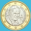 Монета Ватикан 1 евро 2013 год.