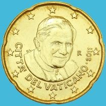 Ватикан 20 евроцентов 2011 года.