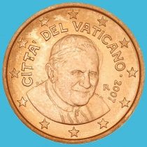 Ватикан 2 евроцента 2007 год. Тип 3