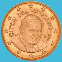 Ватикан 5 евроцентов 2007 год. Тип 3