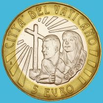 Ватикан 5 евро 2019 год. Всемирный День молодежи