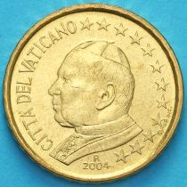 Ватикан 10 евроцентов 2004 года.
