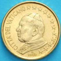 Ватикан 10 евроцентов 2005 года.