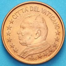 Ватикан 1 евроцент 2004 год. Тип 1