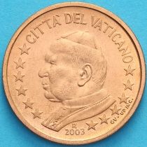 Ватикан 2 евроцента 2003 год. Тип 1