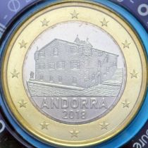 Андорра 1 евро 2018 год. BU