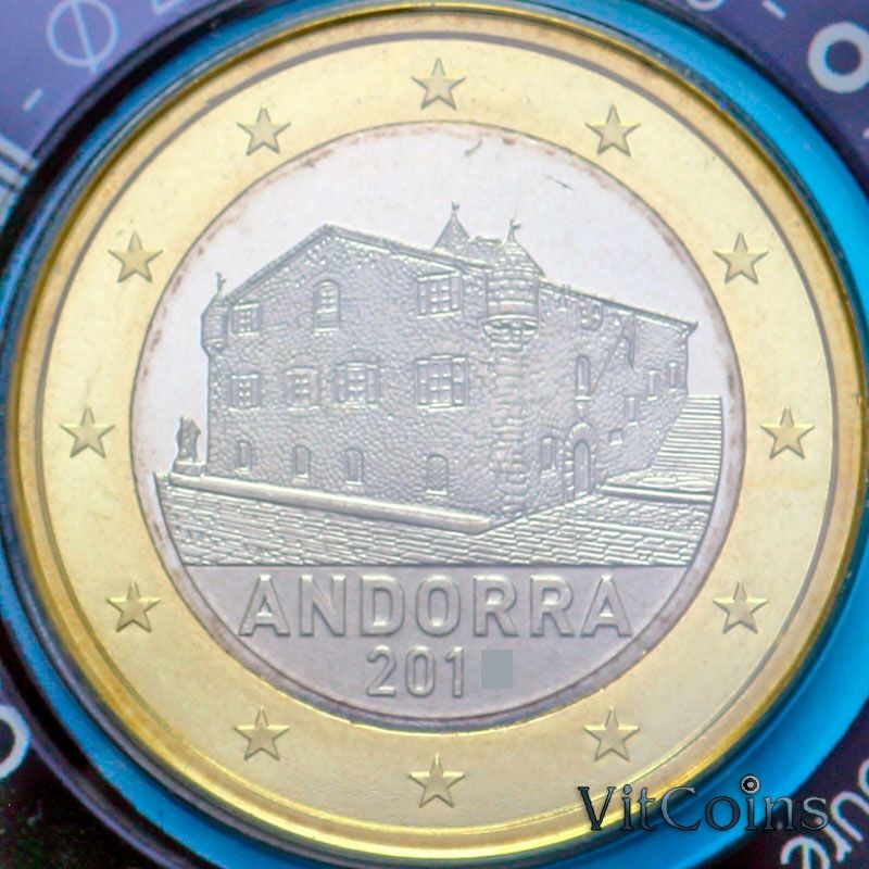 Монета Андорра 1 евро 2015 год. BU
