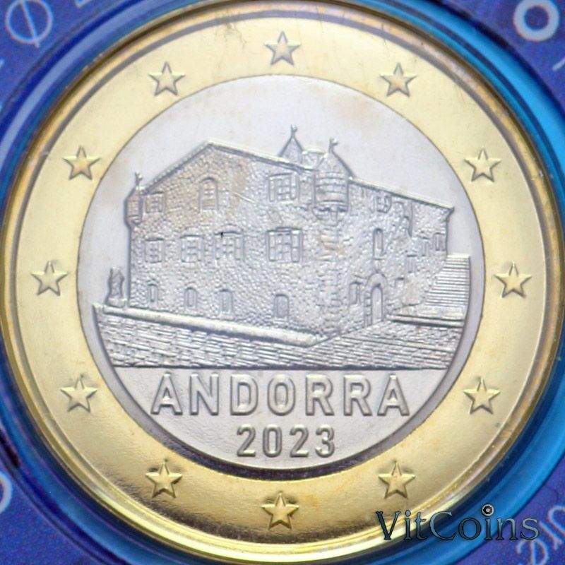 Монета Андорра 1 евро 2023 год. BU