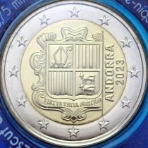 Андорра 2 евро 2023 год. BU