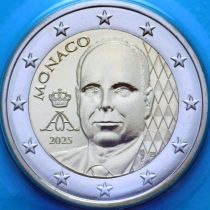Монако 2 евро 2025 год. BU