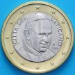 Монета Ватикан 1 евро 2016 год.