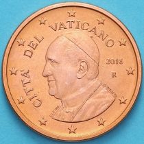 Ватикан 5 евроцентов 2016 год. Тип 5