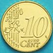 Монета Финляндия 10 евроцентов 2005 год. М