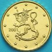 Монета Финляндия 10 евроцентов 2001 год.
