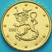 Финляндия 10 евроцентов 2001 год.