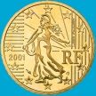 Монета Франция 50 евроцентов 2001 год.