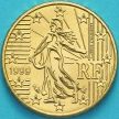 Монета Франция 10 евроцентов 1999 год.