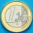 Монета Италия 1 евро 2002 год.  На монете есть дата