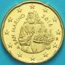 Сан Марино 20 евроцентов 2016 год. BU
