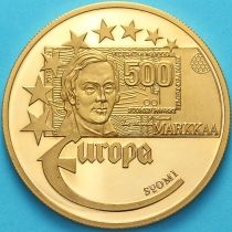 Европа монетовидный жетон, европейская валюта. 500 марок Финляндия