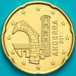 Монета Андорра 20 евроцентов 2018 год.
