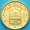 Монета Сан Марино 10 евроцентов 2017 год.