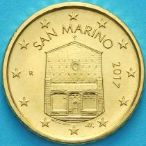 Сан Марино 10 евроцентов 2017 год.