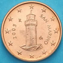 Сан Марино 1 евроцент 2005 год.