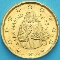Сан Марино 20 евроцентов 2005 год.