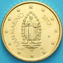 Сан Марино 50 евроцентов 2017 год.