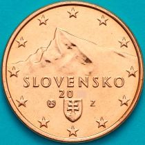 Словакия 1 евроцент 2009 год.