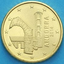 Андорра 50 евроцентов 2014 год.