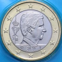 Бельгия 1 евро 2020 год. BU