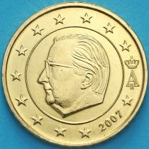 Бельгия 50 евроцентов 2007 год. (тип1)