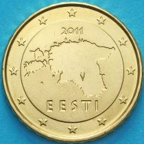 Эстония 10 евроцентов 2011 год. 