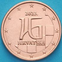 Хорватия 1 евроцент 2023 год.