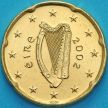 Монета Ирландия 20 евроцентов 2002 год.