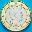 Монета Монако 1 евро 2021 год. Тип 2